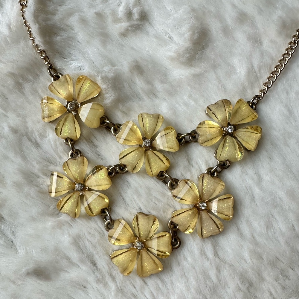 The Limited - Women's Gold Floral Necklace